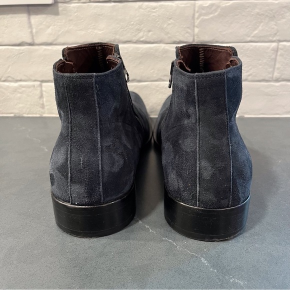 Stefano Castelli sz 41 US 9.5-10 navy suede zip boots main image 9
